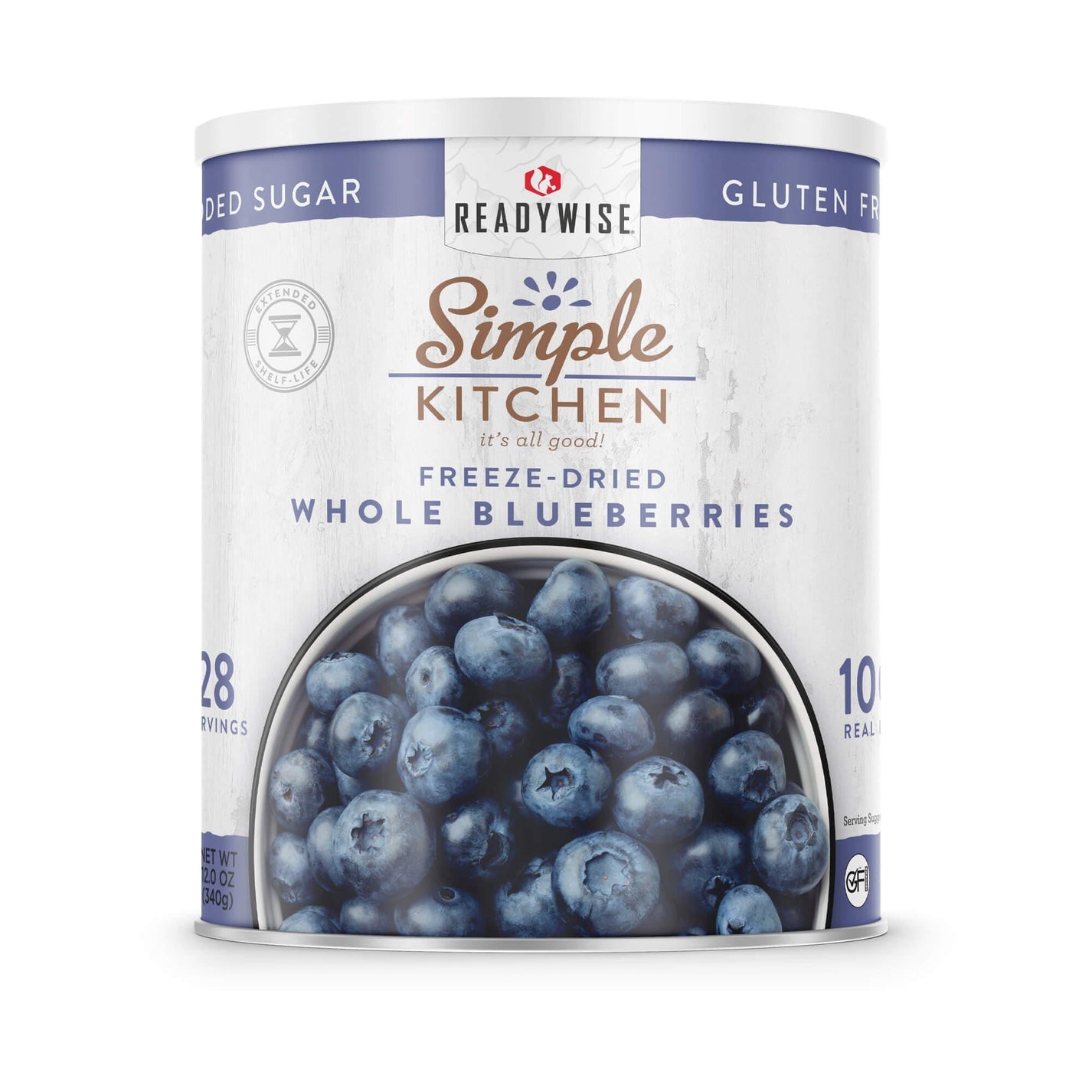 FreezeDried Whole Blueberries 28 Serving 10 Can Simple Kitchen Foods