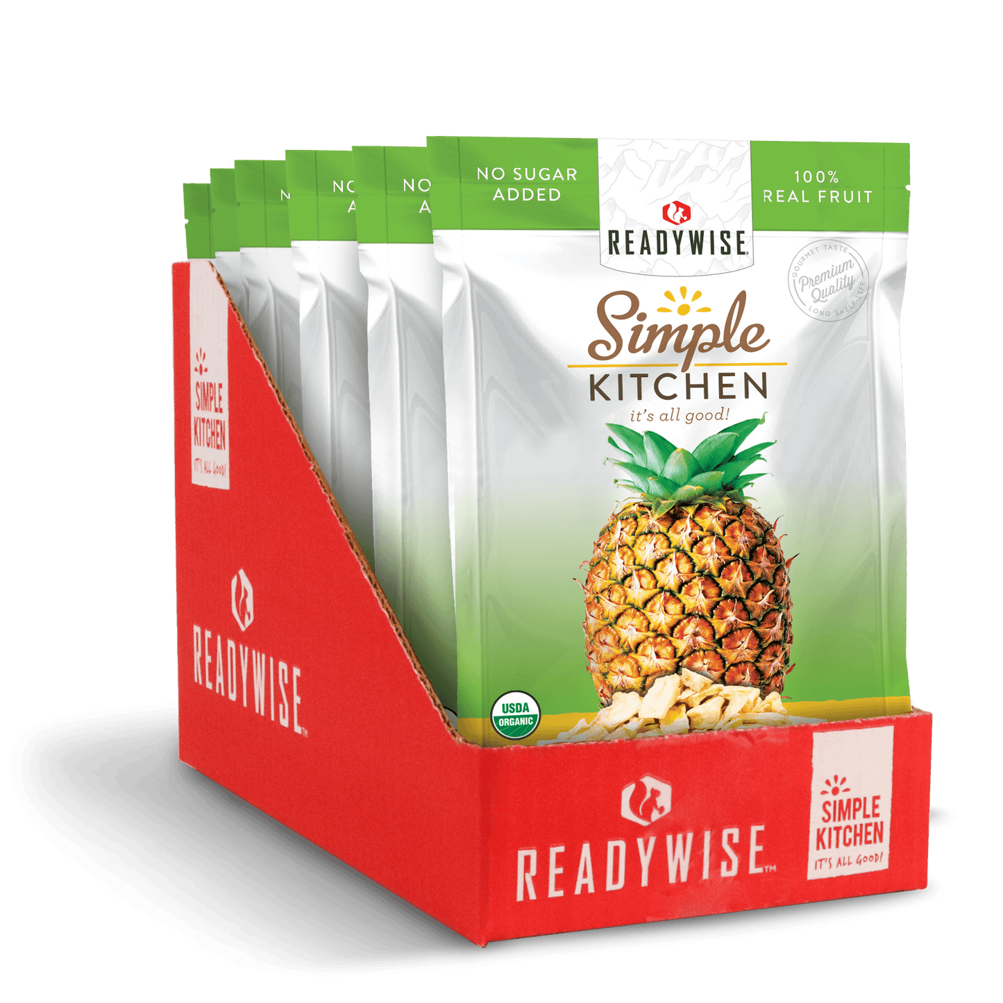 Simple Kitchen Organic Freeze-Dried Pineapples - 6 Pack - Simple Kitchen Foods