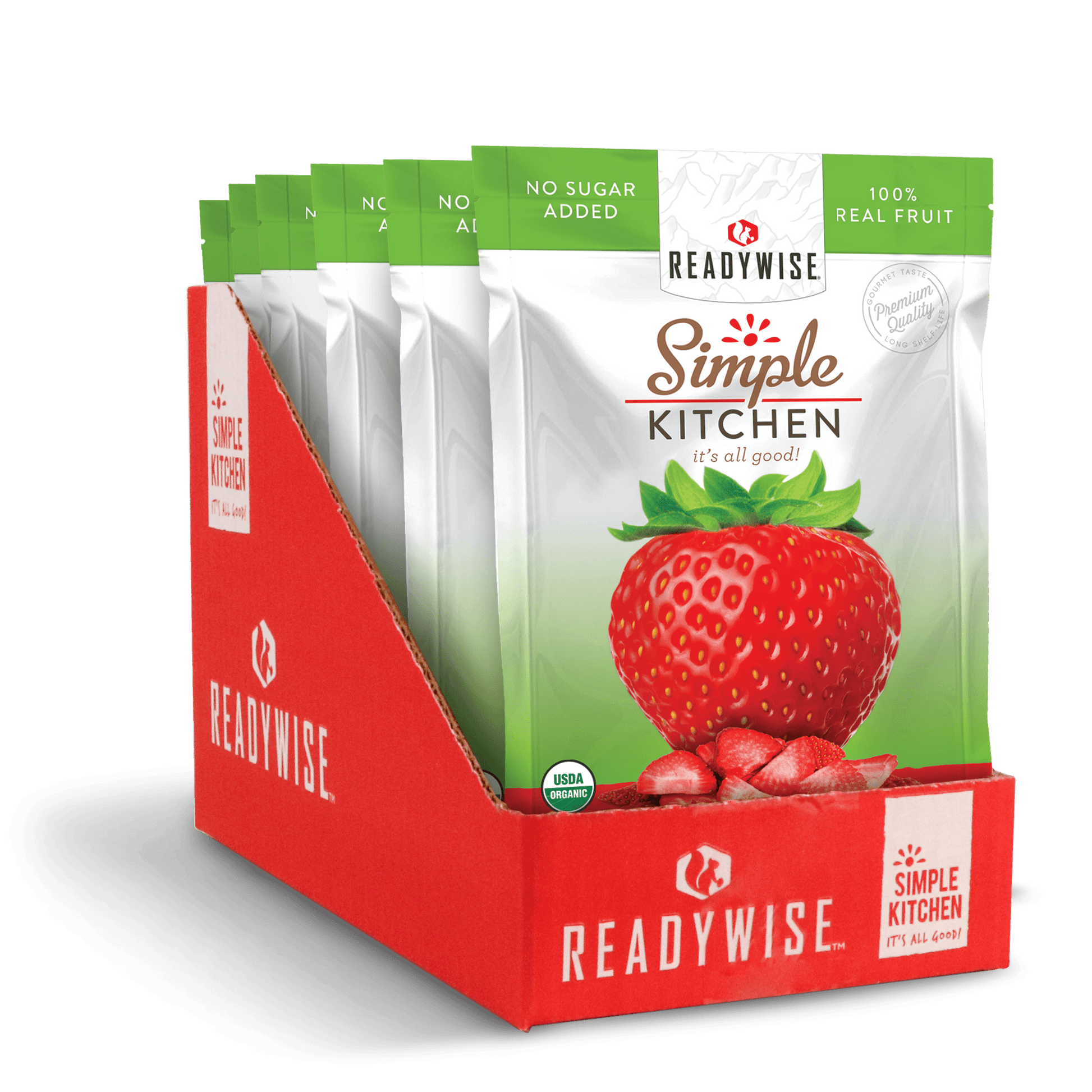 Simple Kitchen Organic Freeze-Dried Strawberries - 6 Pack - Simple Kitchen Foods