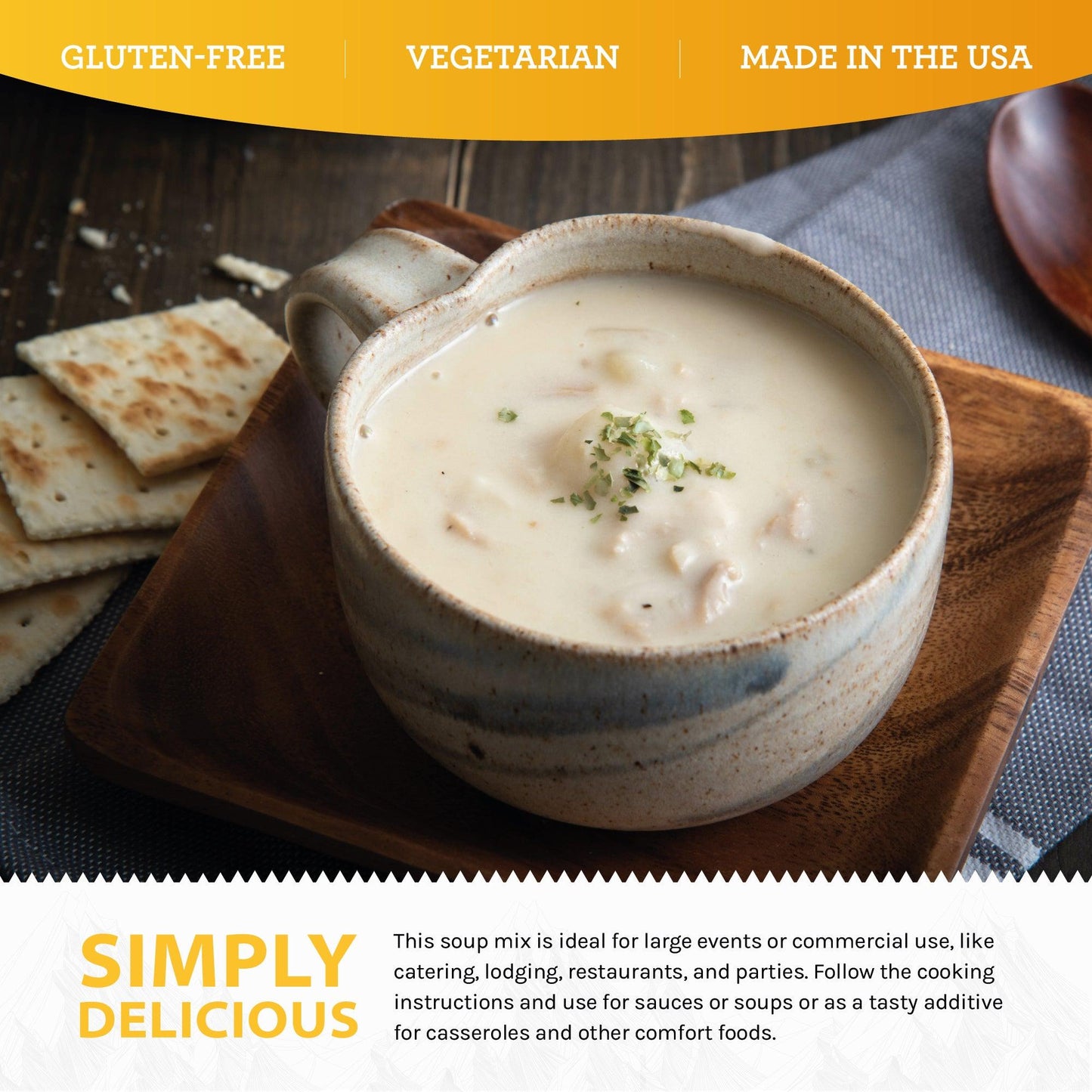 Potato Chowder Soup Mix - 18 Servings per Pouch - Simple Kitchen Foods