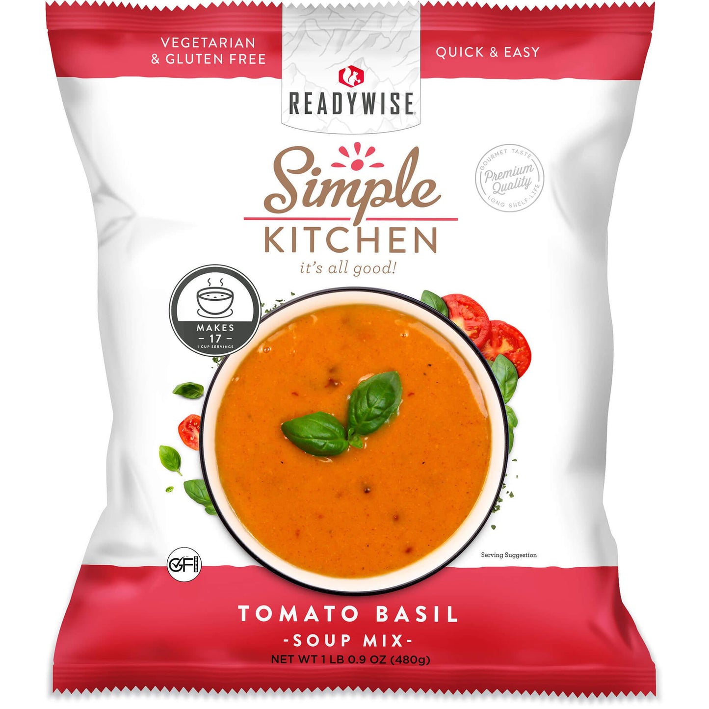 ReadyWise Simple Kitchen-Food service Dry Soup best tasting tomato-basil